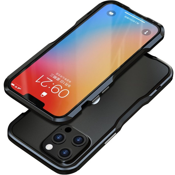 Puzdro LUPHIE pre iPhone 13 Pro, Armor Bumper, čierne