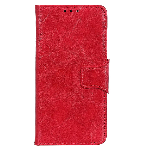 Klapkové puzdro pre Asus Zenfone Max M2 ZB633, Leather Flexi Book, červené