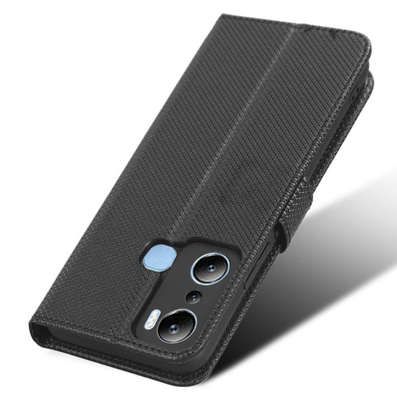 Klapkové puzdro pre Infinix Hot 20i, Wallet Smart Magnet Case, čierne
