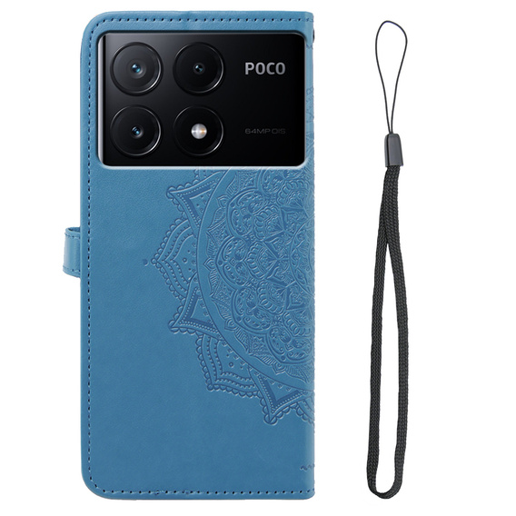 Klapkové puzdro pre Xiaomi Poco X6 Pro 5G, Mandala, ružové rose gold
