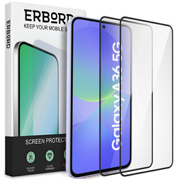 2x tvrdené sklo ERBORD 3D pre Samsung Galaxy A36 5G pre celý displej