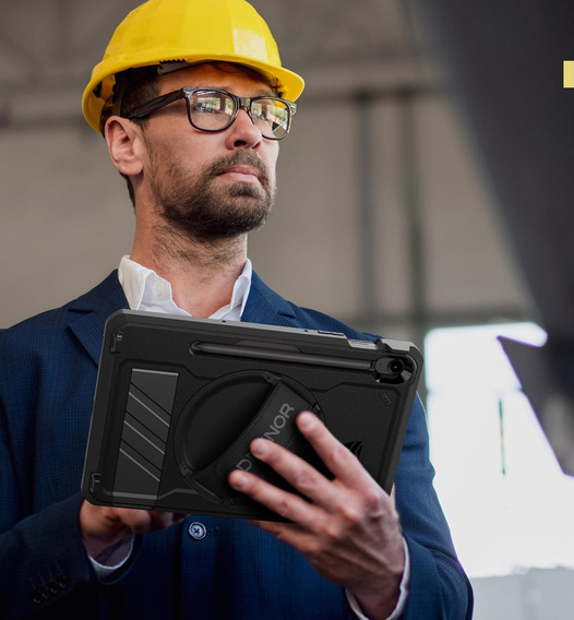 Obrnené puzdro pre Samsung Galaxy Tab S10 Lite / S10 FE / S9 FE / Tab S9, Dexnor Full Body, čierne