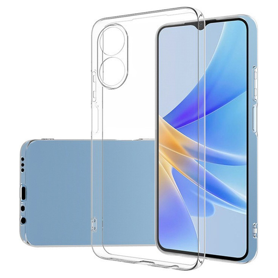 Tenké puzdro pre Oppo A17, Slim, priehľadné