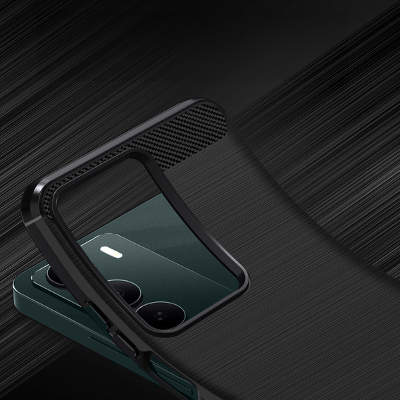 Obal na mobil pre Realme C71, Carbon, čierne