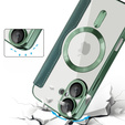 Klapkové puzdro pre iPhone 16, RFID Wallet MagSafe CamShield, zelený