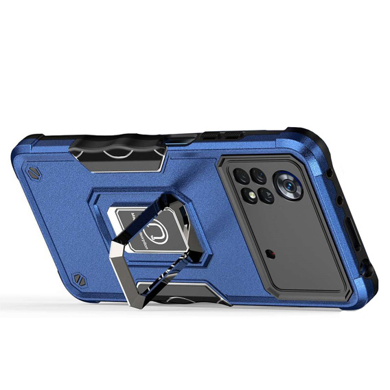 Obal na mobil pre Xiaomi Poco X4 Pro 4G, Dual-Layer Armor, modré