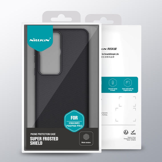 NILLKIN puzdro pre Huawei P60 / P60 Pro, Super Frosted Shield Case, čierne