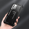Obrnené puzdro pre Samsung Galaxy S21 FE, Dexnor Full Body, čierne