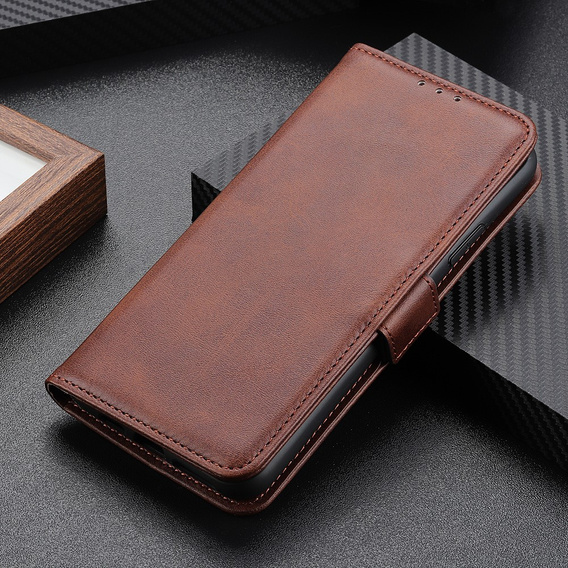 Klapkové puzdro pre Motorola Moto G53 5G / G13 / G23, Wallet, hnedé