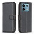Klapkové puzdro pre Xiaomi Redmi Note 13 Pro 5G, BINFEN Wallet, čierne