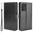 Klapkové puzdro pre Oppo A16, Crazy Horse Wallet, čierne