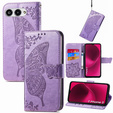 Klapkové puzdro pre T Phone 3 5G, Butterfly, fialové