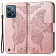 Klapkové puzdro pre Realme C31, Butterfly, ružové