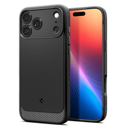 Puzdro Spigen Rugged Armor MagSafe pre iPhone 17 Pro, matná čierna
