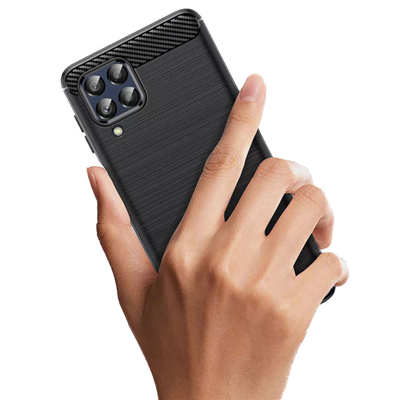 Obal na mobil pre Samsung Galaxy M53 5G, Carbon, čierne