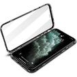 Puzdro pre iPhone 12, Magnetic Dual Glass, čierne