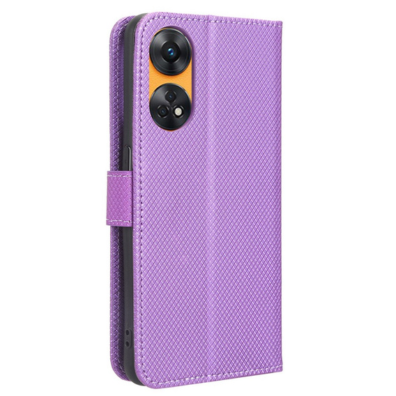 Klapkové puzdro pre Oppo Reno8 T 4G, Wallet Smart Magnet, fialové