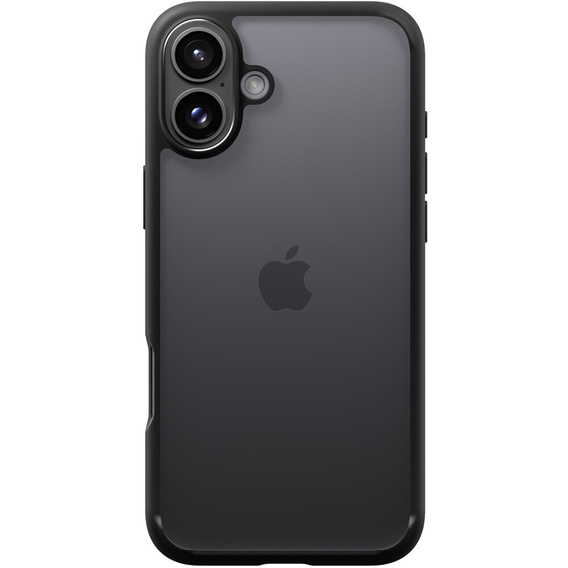 Puzdro Spigen pre iPhone 16 Plus, Ultra Hybrid, čierne + tvrdené sklo 9H