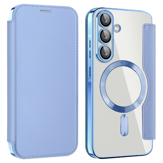 Klapkové puzdro pre Samsung Galaxy A26, RFID Wallet MagSafe CamShield, modré