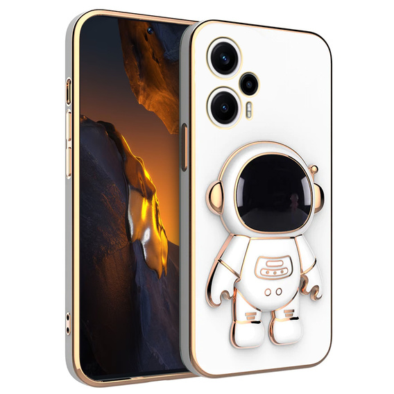 Obal na mobil pre Xiaomi Poco F5, Astronaut, biele