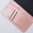 Klapkové puzdro pre Motorola Moto G54 5G, Butterfly, ružové rose gold