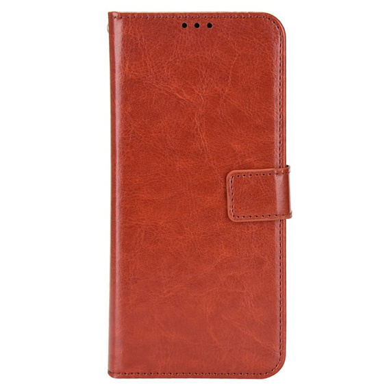 Klapkové puzdro pre Infinix Note 12 5G, Crazy Horse Wallet, hnedé