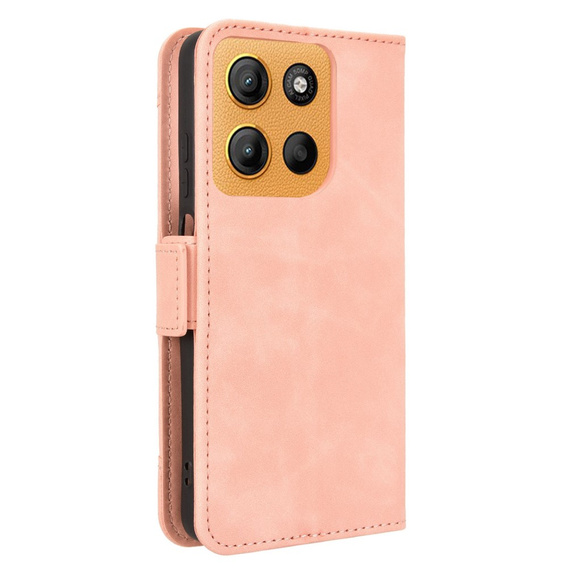 Klapkové puzdro pre Motorola Moto G15 / Motorola Moto G15 Power, Card Slot, ružové