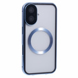 Magnetické puzdro Dual Glass MagSafe pre iPhone 16, modré