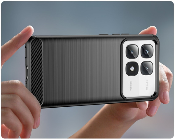 Obal na mobil pre Xiaomi 14T Pro, Carbon, čierne