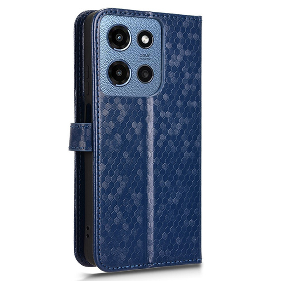 Flipové puzdro pre Motorola Moto G86 Power 5G, Wallet Rhombus, modré