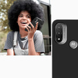 Obal na mobil pre Motorola Moto E40/E30/E20, Silicone Lite, čierne