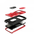 Obal na mobil pre Samsung Galaxy A54 5G, CamShield Slide, červené / čierne