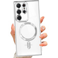 Obal na mobil pre Samsung Galaxy S22 Ultra, MagSafe Hybrid, strieborné