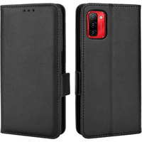 Klapkové puzdro pre Ulefone Note 12P, Wallet Litchi Magnet, čierne