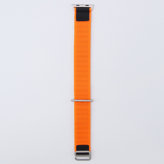 Nylonový remienok pre Apple Watch 1/2/3/4/5/6/7/8/SE/ULTRA 42/44/45/49 mm,  oranžový / čierny