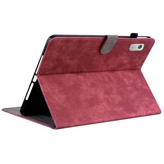 Obal na mobil pre Lenovo Tab M9, Wallet Pen Slot, červené