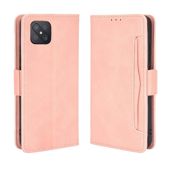 Klapkové puzdro pre Oppo Reno 4 Z 5G, Card Slot, ružové