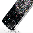 Obal na mobil pre Huawei Nova Y61, Glittery, čierne