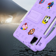 Detské puzdro pre Xiaomi Pad 7 / 7 Pro, Cute Patterns, so stojanom, fialové