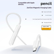 Magnetický USB-C nabíjací kábel pre Apple Pencil (2. generácia), biely