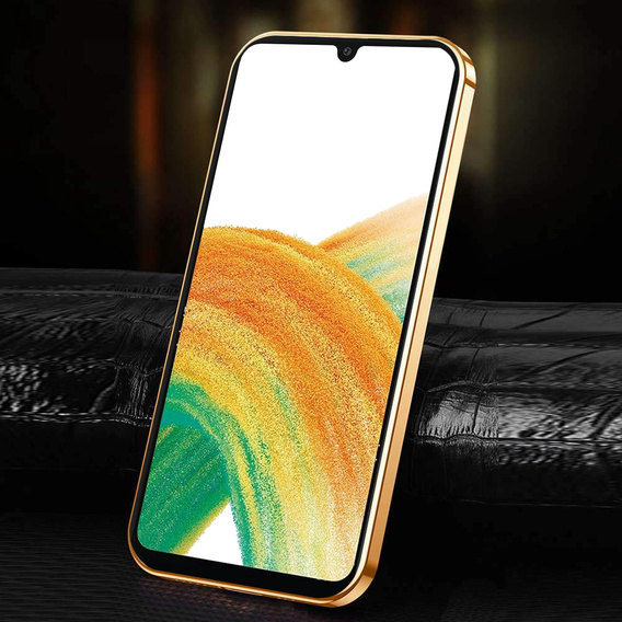 Obal na mobil pre Samsung Galaxy A33 5G, Cowhide Leather, modré