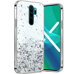 Obal na mobil pre Xiaomi Redmi Note 8 Pro, Glittery, priehľadné