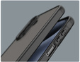 Matné puzdro pre Samsung Galaxy A17 5G, dymové s čiernymi stranami
