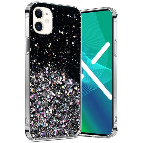 Obal na mobil pre iPhone 11, Glittery, čierne