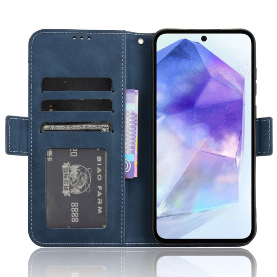 Klapkové puzdro pre Samsung Galaxy A35 5G, Card Slot, modré