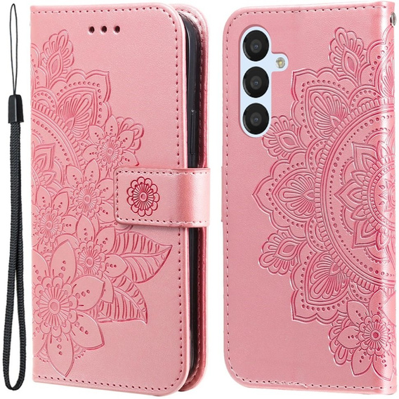 Klapkové puzdro pre Samsung Galaxy A54 5G, Mandala Flower, ružové rose gold