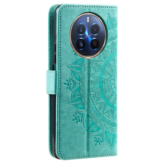 Klapkové puzdro pre Realme 12 Pro 5G / 12 Pro+ 5G, Mandala, zelený