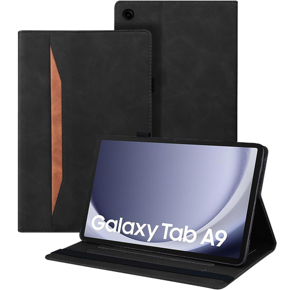 Puzdro pre Samsung Galaxy Tab A9, Classic, s priestorom pre stylus, čierne