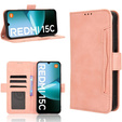 Klapkové puzdro pre Xiaomi Redmi 15C 4G/LTE, Card Slot, ružové