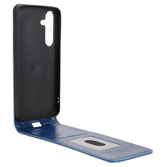 Klapkové puzdro pre Samsung Galaxy S25, Flip, tmavomodré